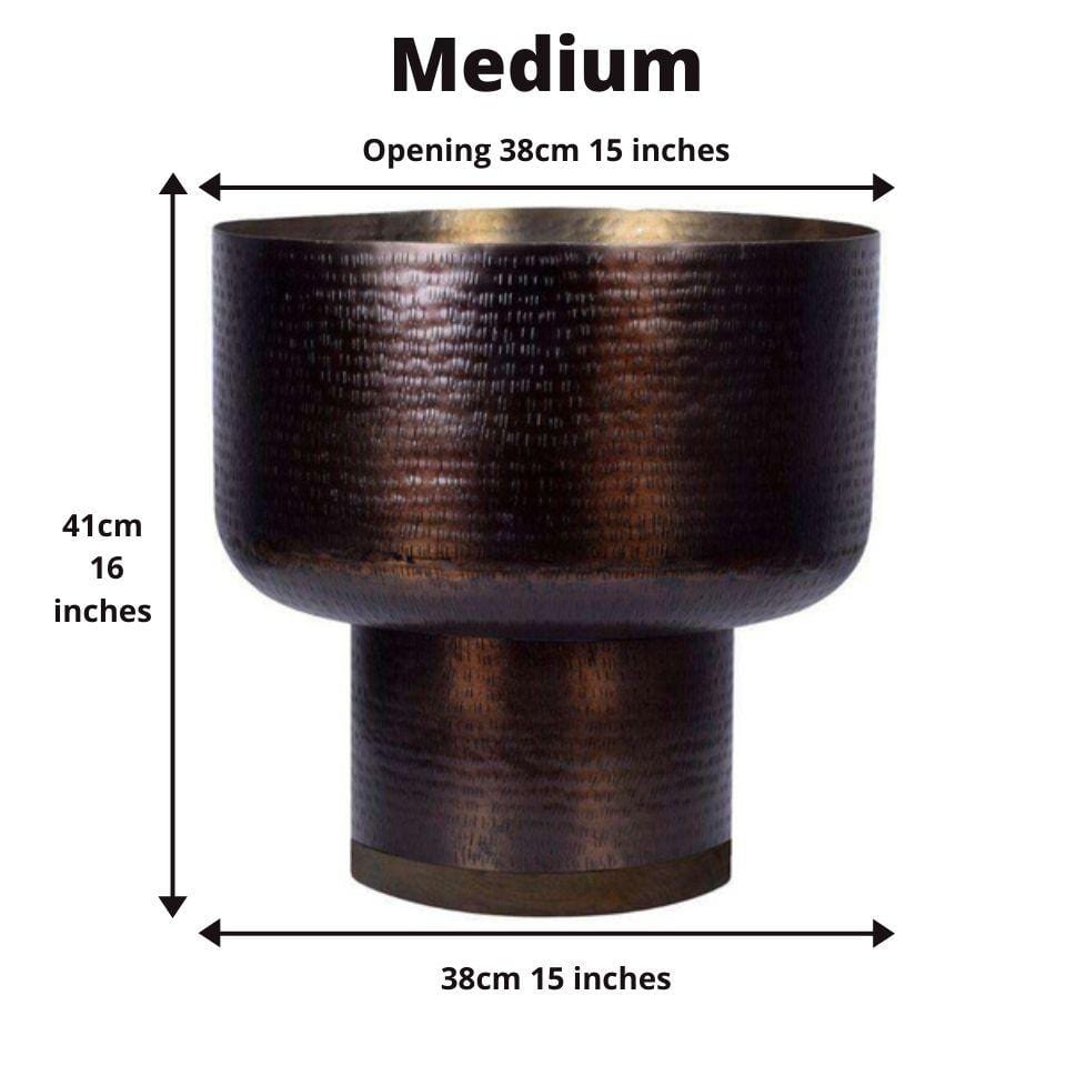 Lupe - Copper Mid-Century Mushroom Planter (Multiple Sizes) 