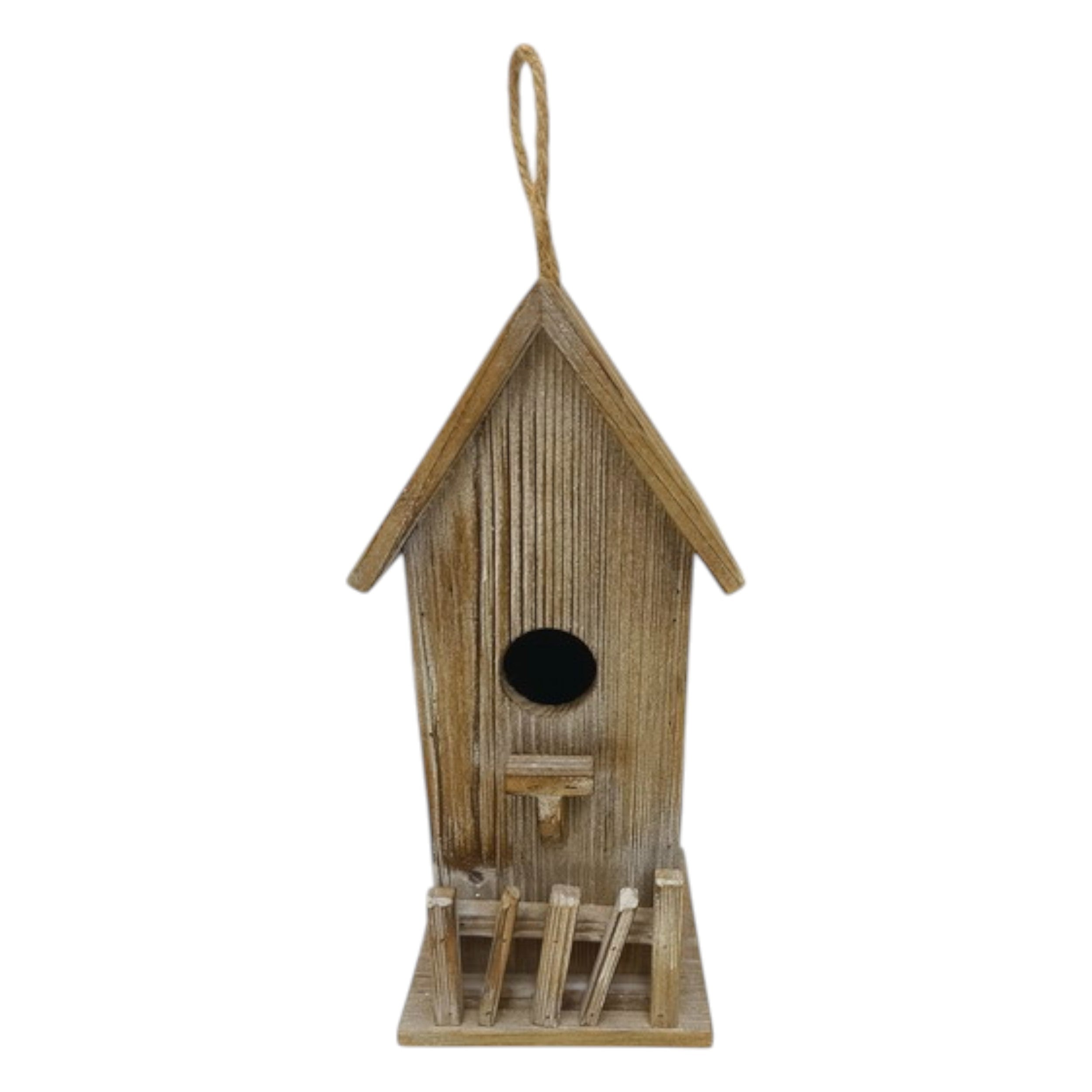 Tall Wooden Birdhouse 
