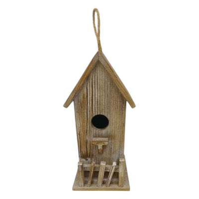 Tall Wooden Birdhouse 