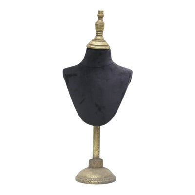 Antique Jewelry Mannequin Stand, Black 