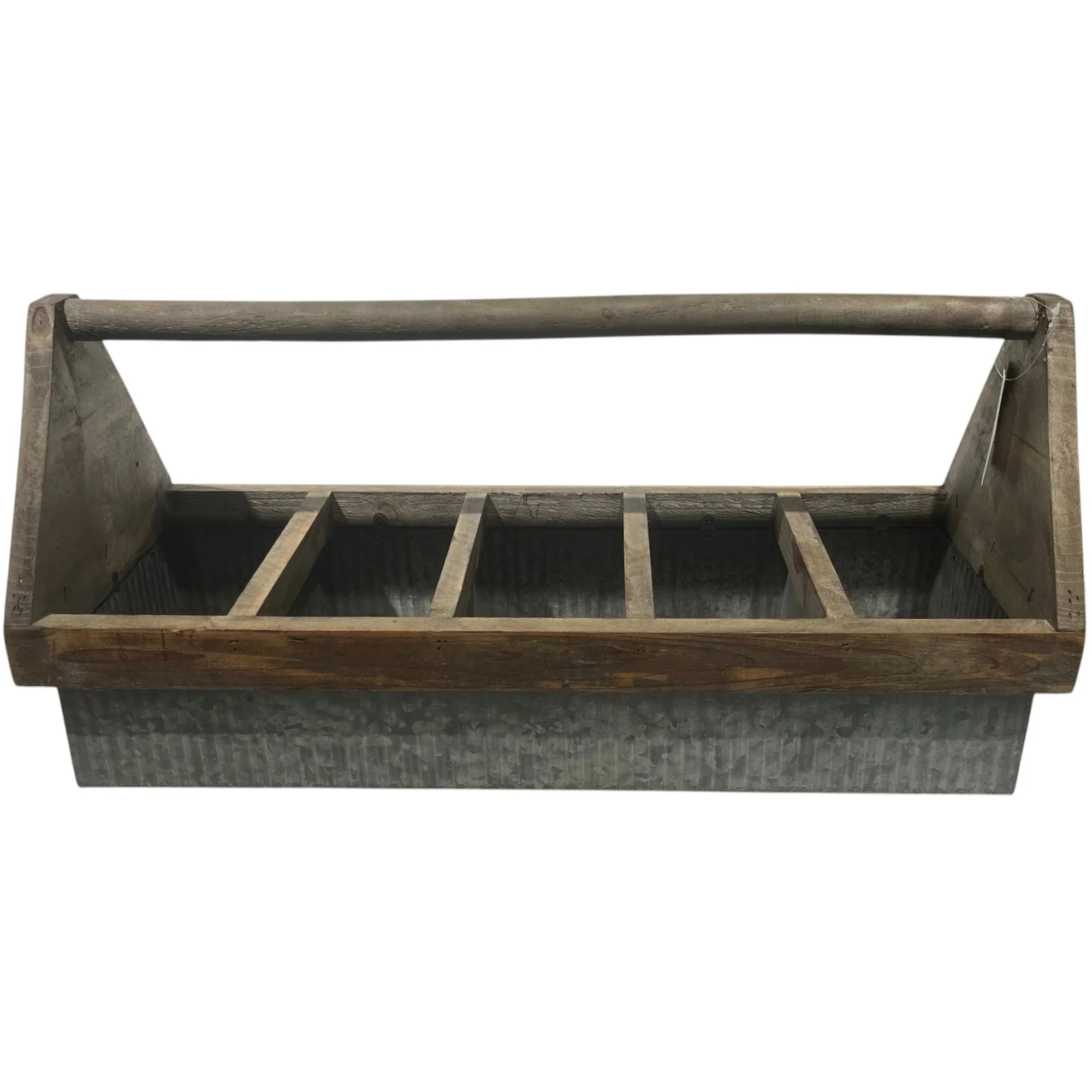 Wooden & Metal Basket 