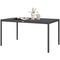 Outsunny Outdoor Dining Table with Aluminium Frame 57