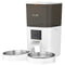 Automatic Cat Feeder for 2 Cats with HD Camera，2.4G & 5G WiFi Pet Food Dispenser 6L APP Control