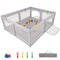 Large Baby Playpen with Pull Rings and Ocean Balls