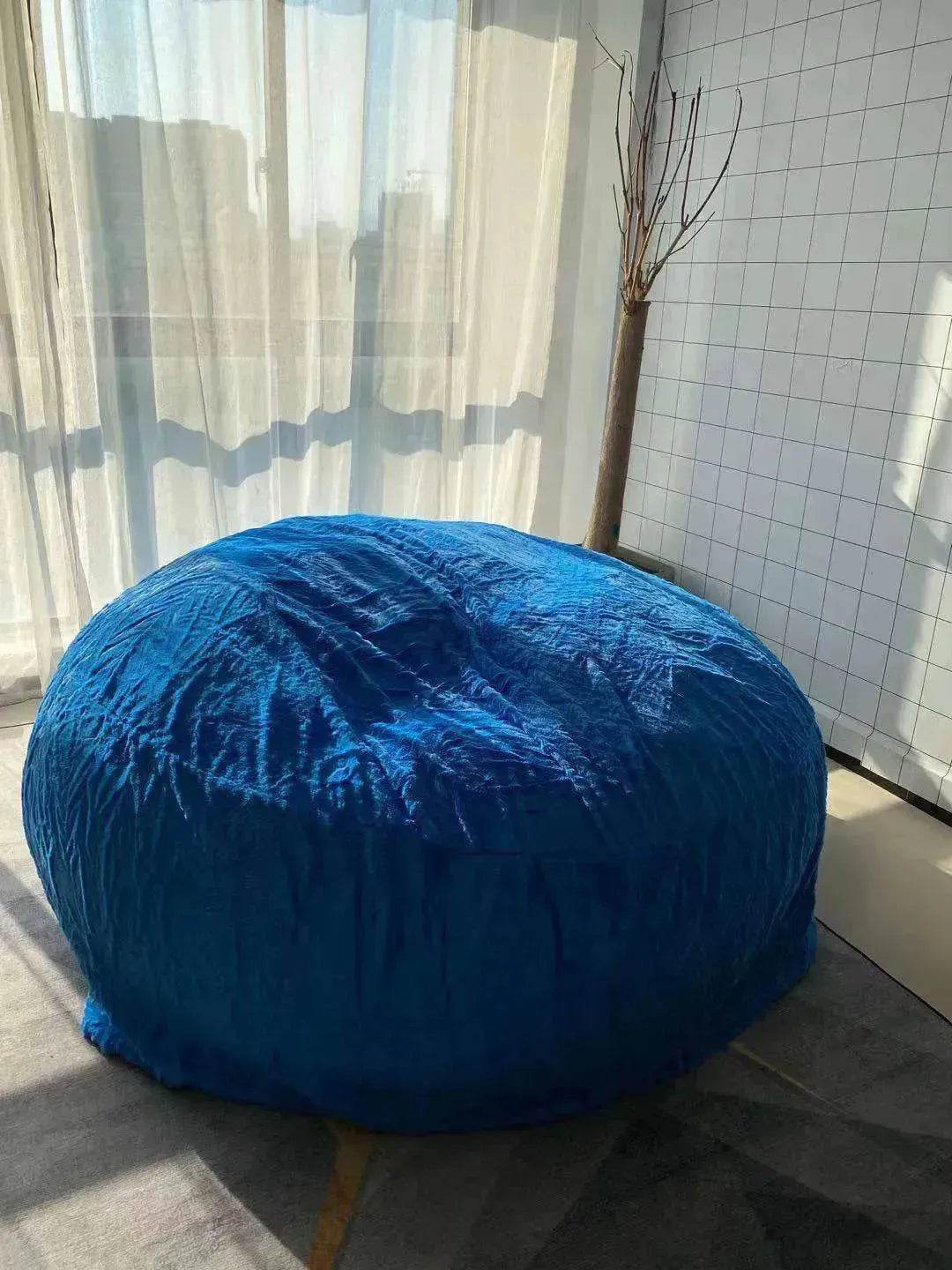 Lazy Sofa Bean Bag Chair Foam Cover 