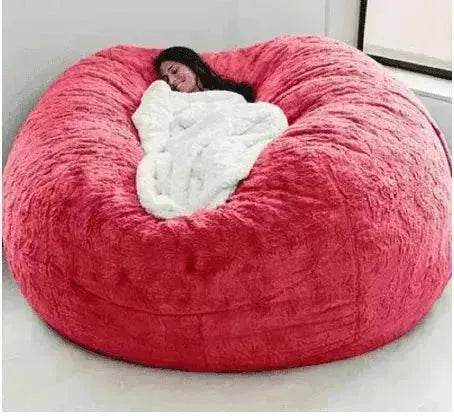 Lazy Sofa Bean Bag Chair Foam Cover 