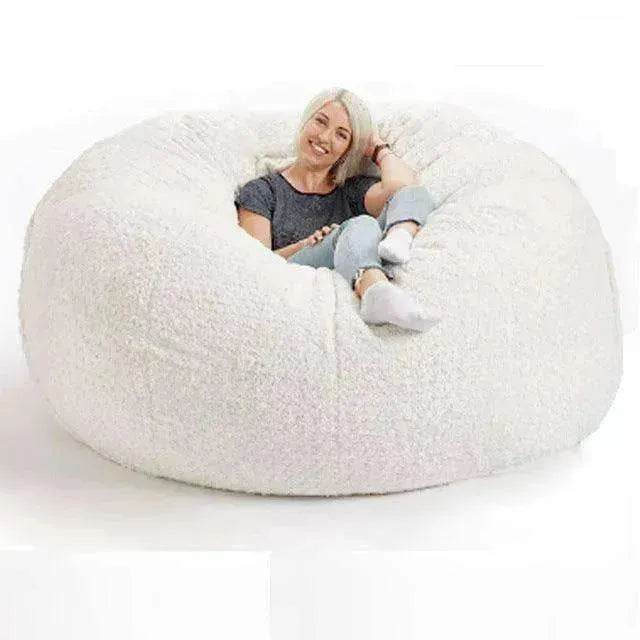 Lazy Sofa Bean Bag Chair Foam Cover 