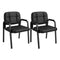 Leather Office Reception Chairs Waiting Room Guest Chairs Set of 2