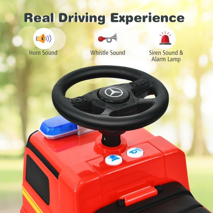 Licensed Mercedes Benz Kids Fire Engine Racer-Red