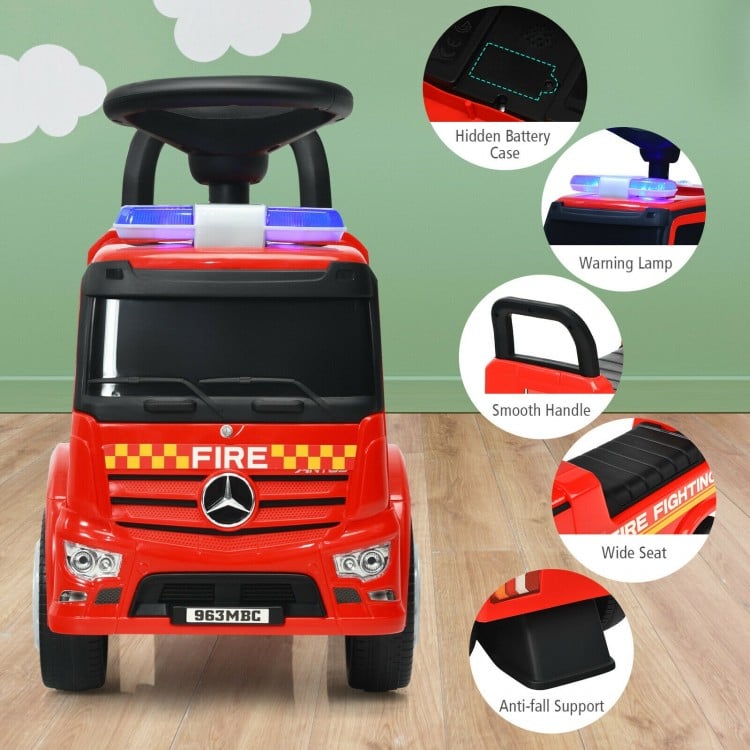 Licensed Mercedes Benz Kids Fire Engine Racer-Red