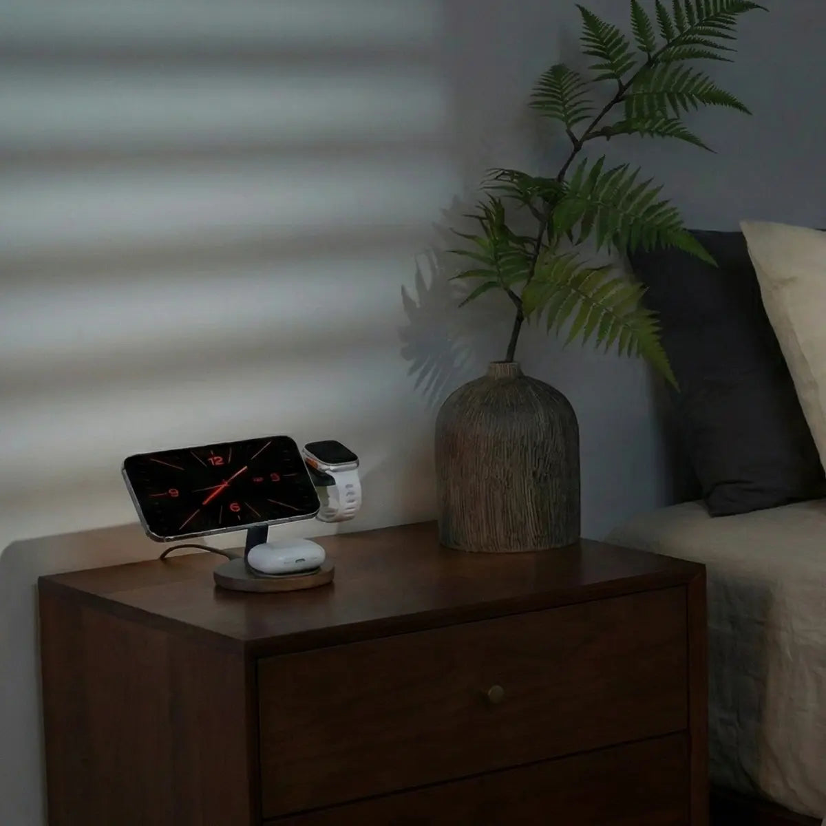 ZenStand 3-in-1 Genuine Wood Wireless Charger (MagSafe Compatible)