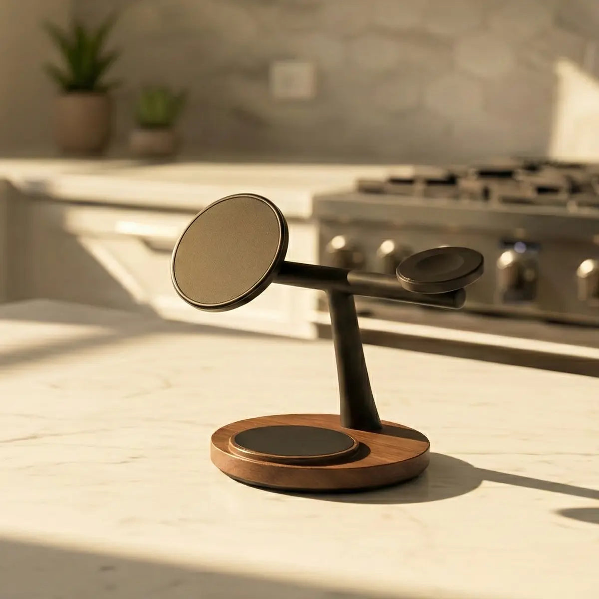 ZenStand 3-in-1 Genuine Wood Wireless Charger (MagSafe Compatible)