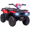 Aosom Kids ATV: 12V, 4 Wheeler Quad, Battery Powered, Music, LED Lights, Treaded Tires, 3-5 Years, Red