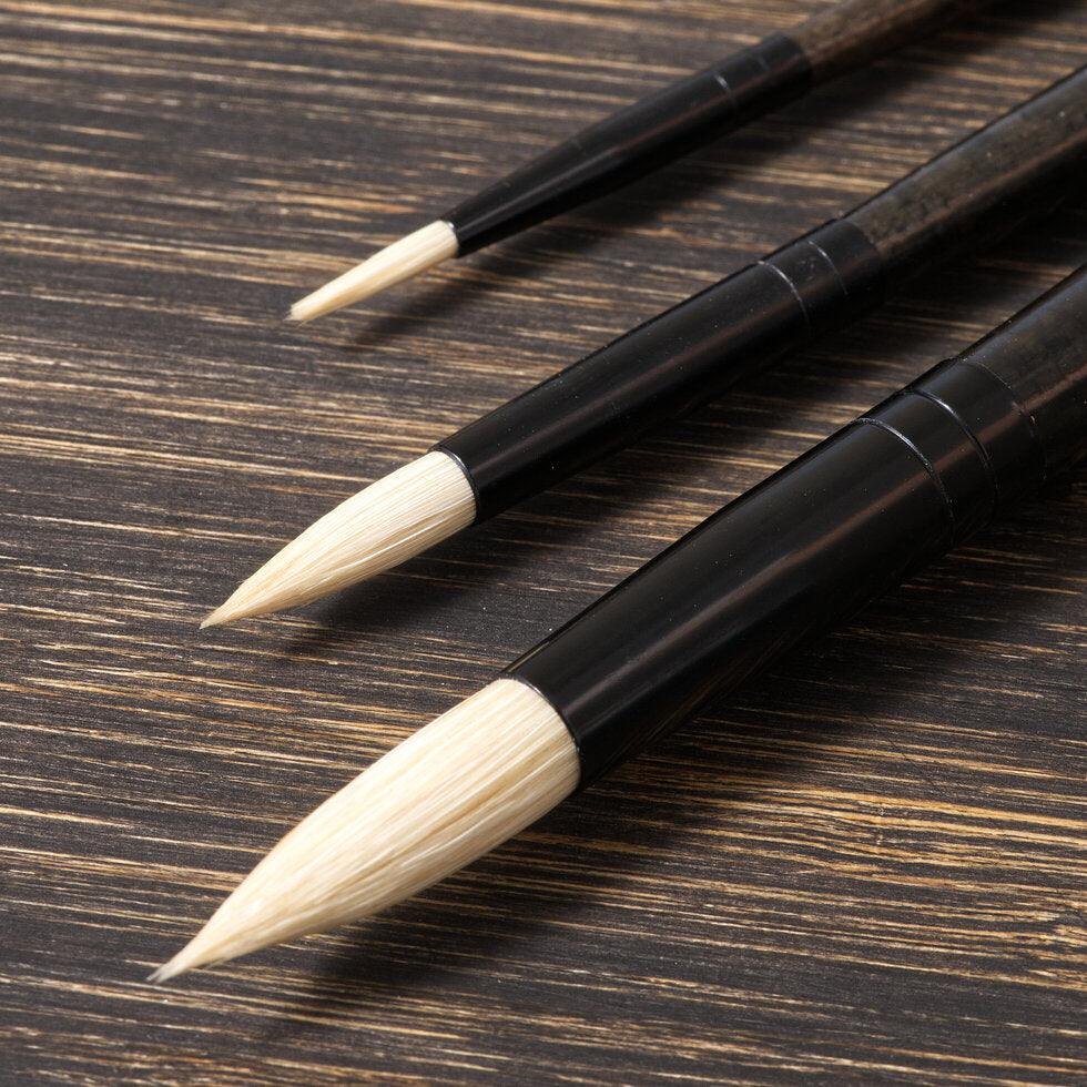 Tri-Art Artist Brushes - Long Handle Natural Bristle - Round 