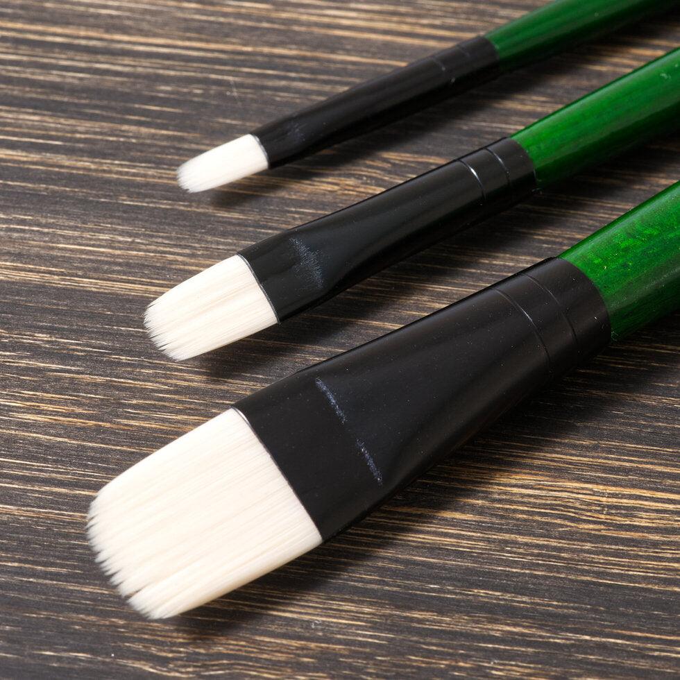 Tri-Art Artist Brushes - Long Handle Soft Synthetic - Filbert 