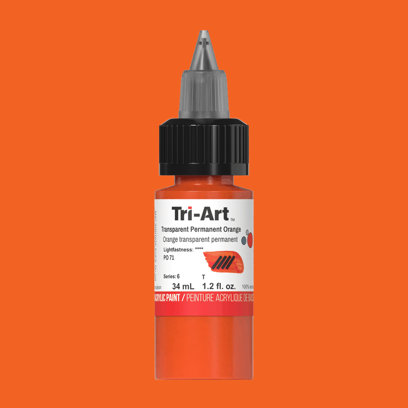 Tri-Art Low Viscosity - Transparent Permanent Orange 
