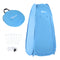 Outsunny Portable Pop Up Shower Tent Blue Dressing Changing Room Privacy Shelter for Camping Outdoor Beach
