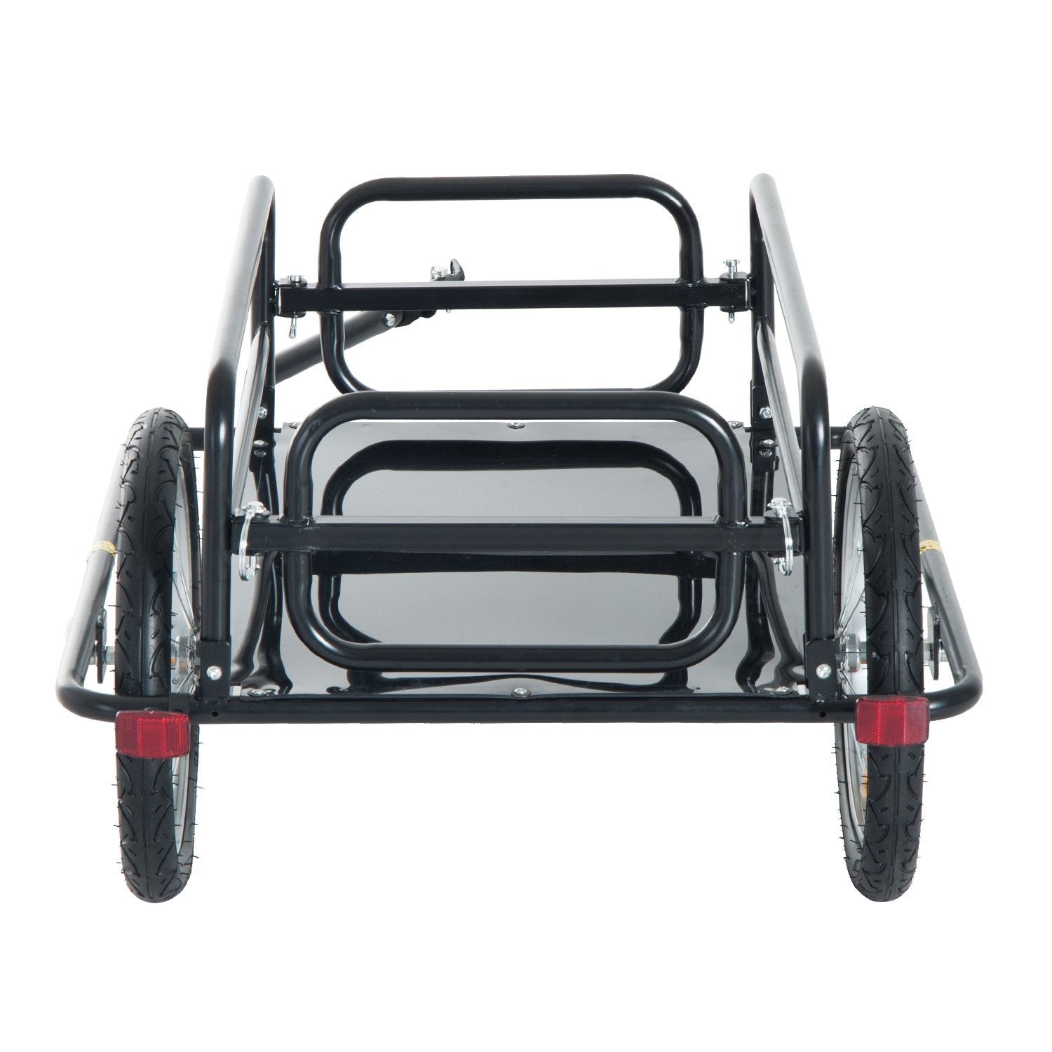 Aosom Folding Bicycle Cargo Trailer Utility Carrie Bike Cart Garden Patio Tool New 