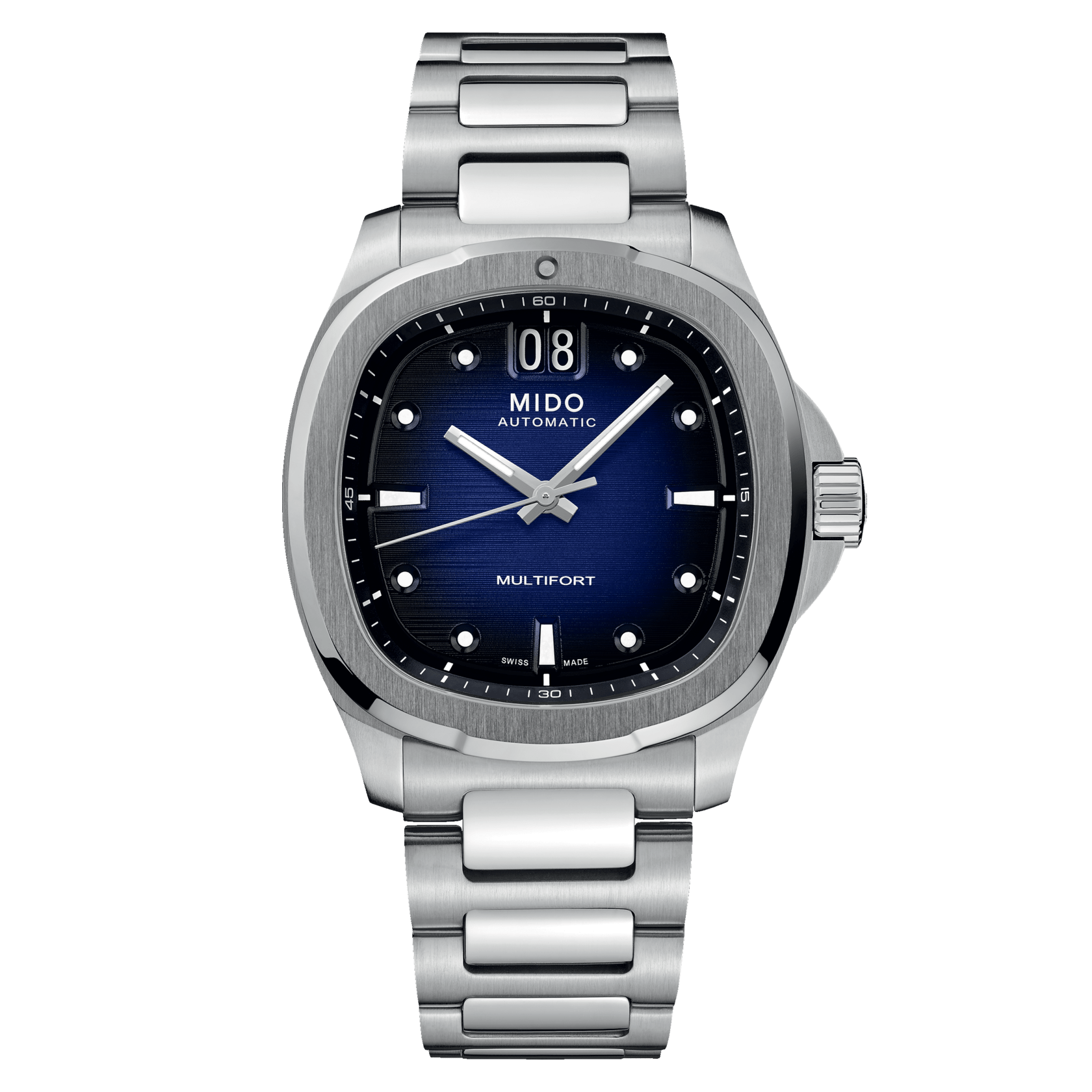 MIDO Multifort TV Big Date Blue Stainless Steel | M049.526.11.041.00 
