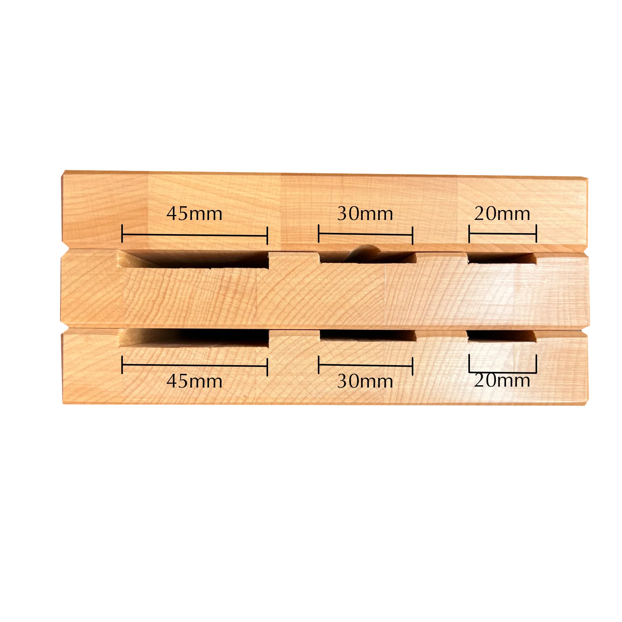 Knife Block Holder - Milly Beech Wood - (Knife not included) 