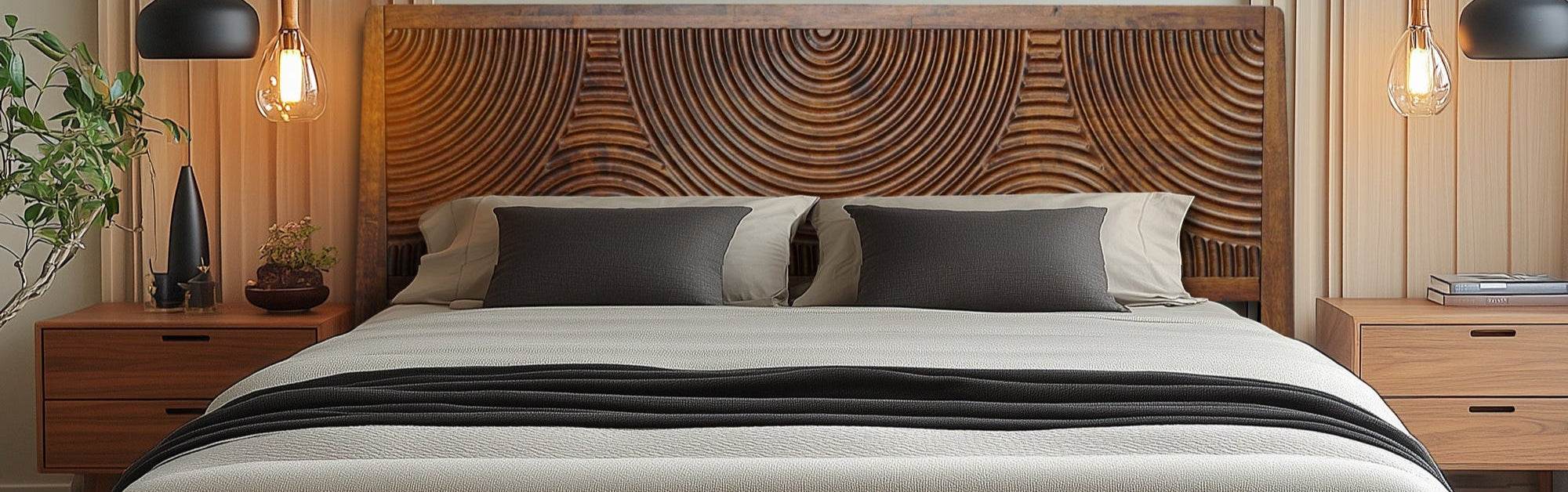 Harmony Platform Bed Frame with Headboard 