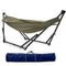 Tranquillo Uniki Canvas Hammock Stand – Portable Indoor/Outdoor 2-Person Hammock, Adjustable Collapsible Steel Frame, Quick Setup, 550 lbs Capacity