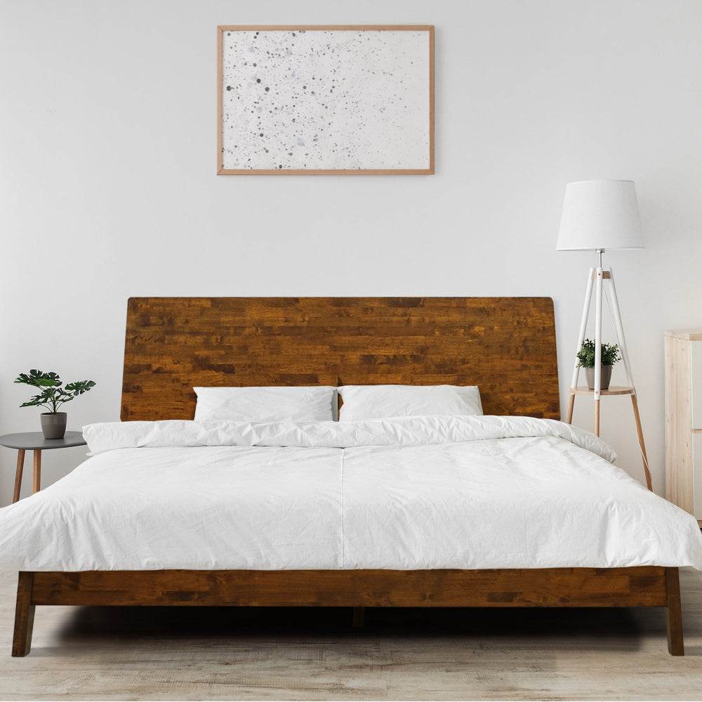 Serenity Deluxe Wood Platform Bed Frame 
