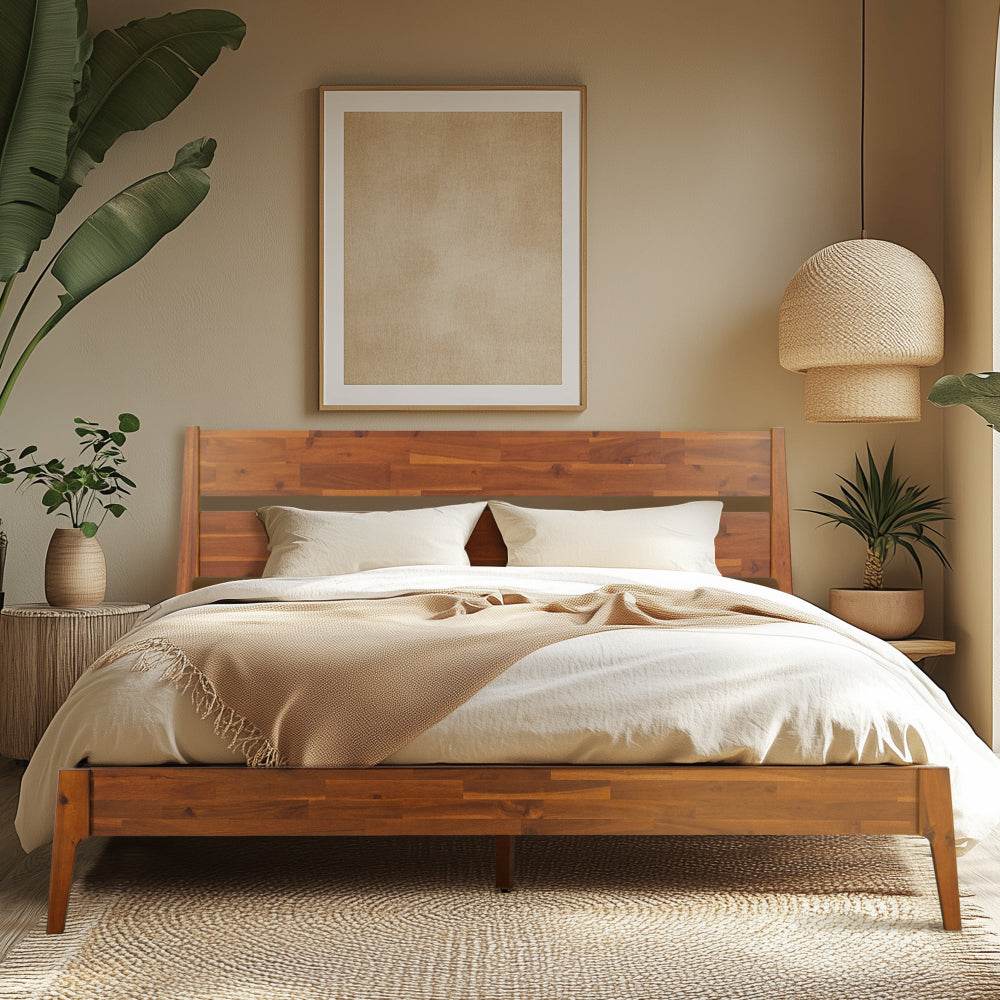 Callisto Deluxe Solid Wood Bed Frame 