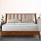 Kaylin Deluxe Wood Platform Bed Frame – Solid FSC-Certified Acacia Wood, Artistic Headboard, Sturdy & Durable, Easy Assembly, Timeless Bedroom Design