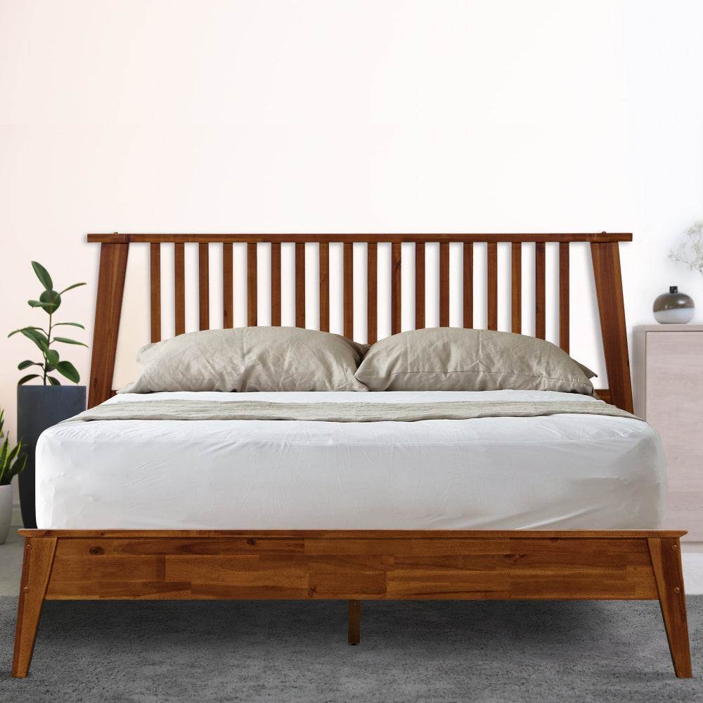 Kaylin Deluxe Wood Platform Bed Frame 