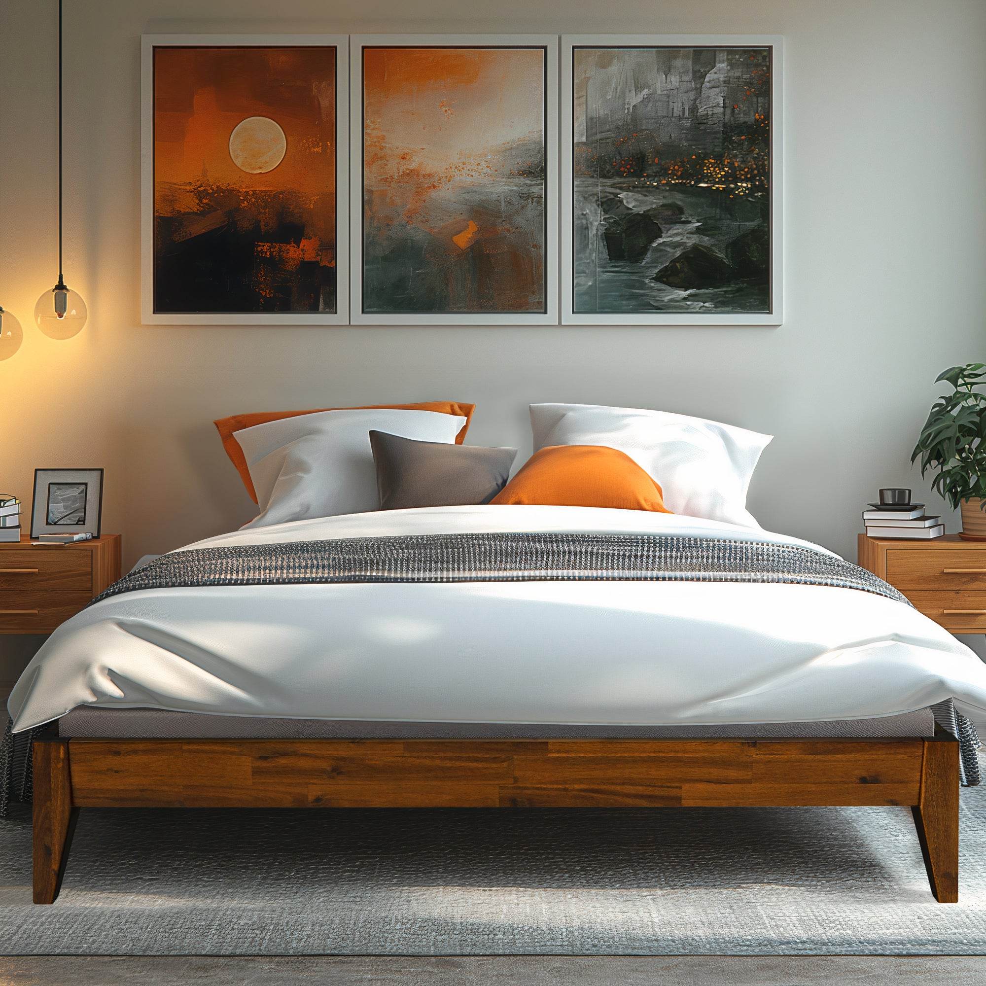 Mervyn Solid Wood Platform Bed 