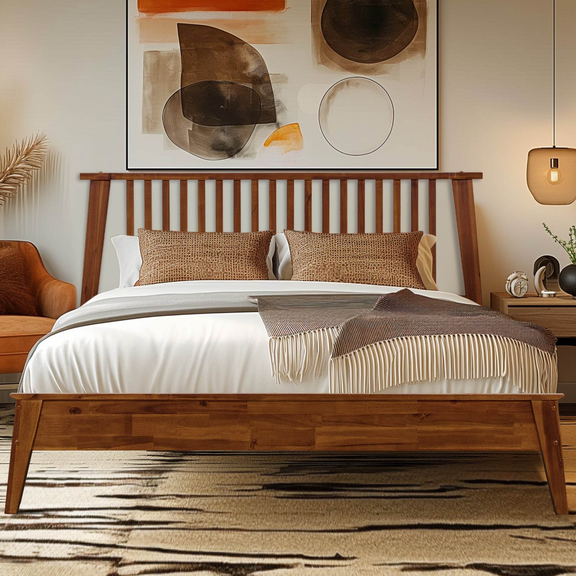 Kaylin Solid Wood Bed Frame 