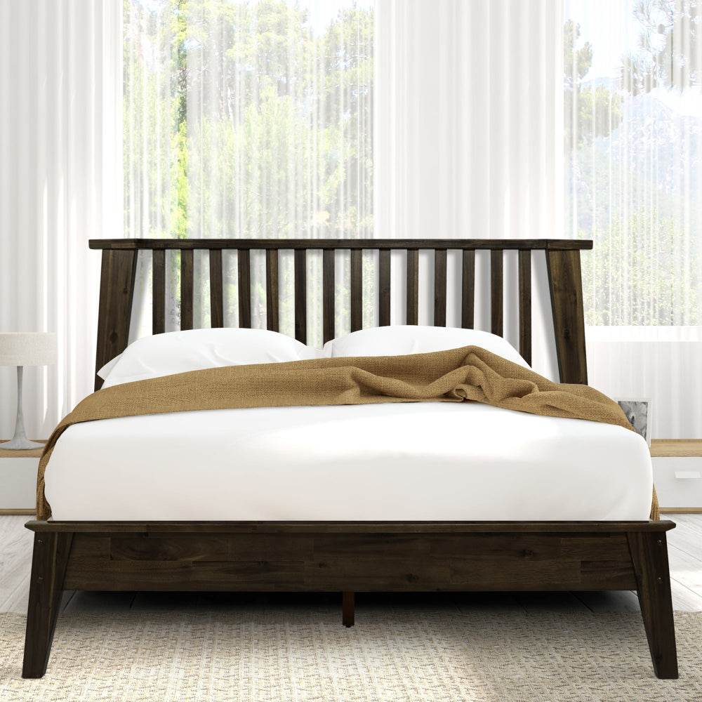 Kaylin Deluxe Wood Platform Bed Frame 
