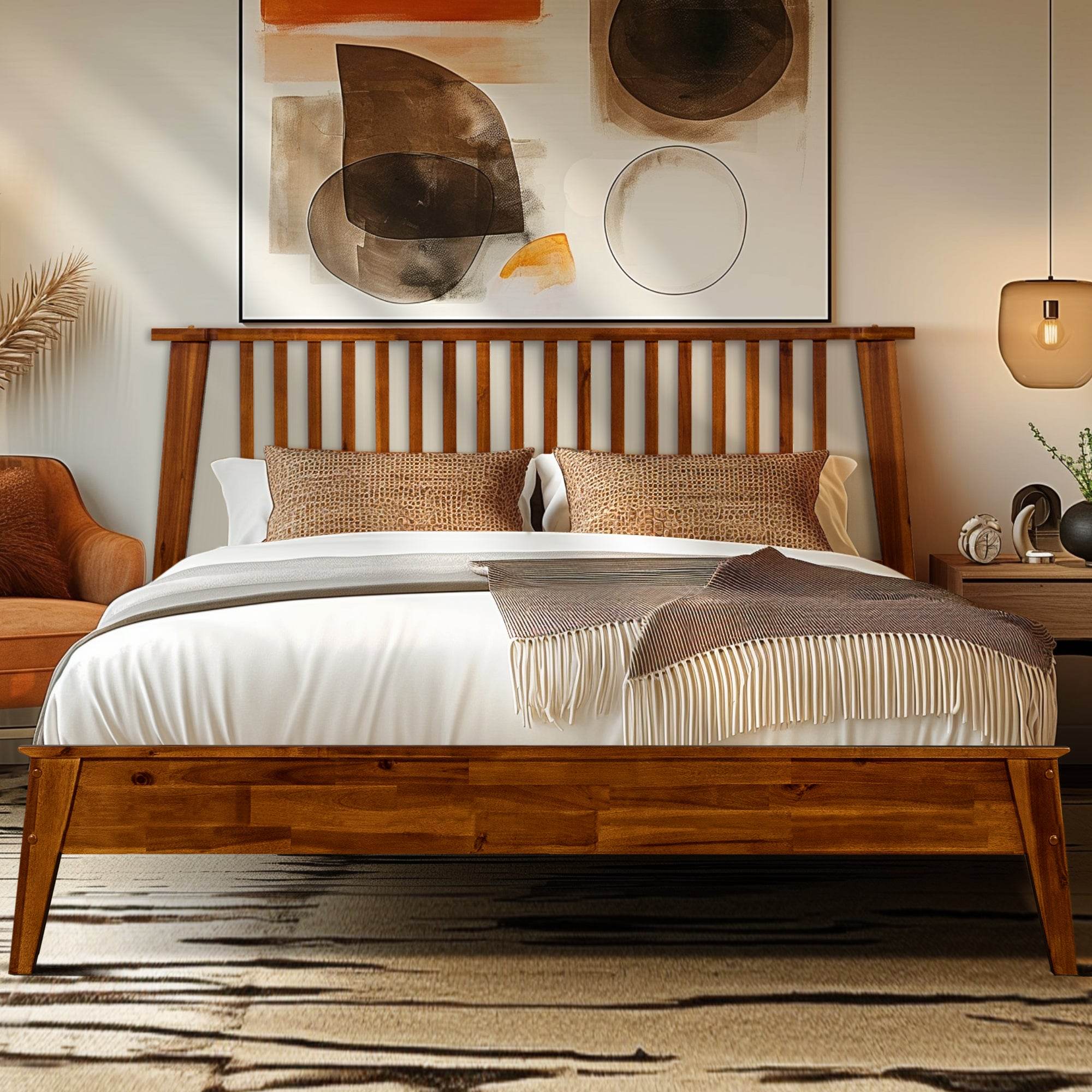 Kaylin Solid Wood Bed Frame 