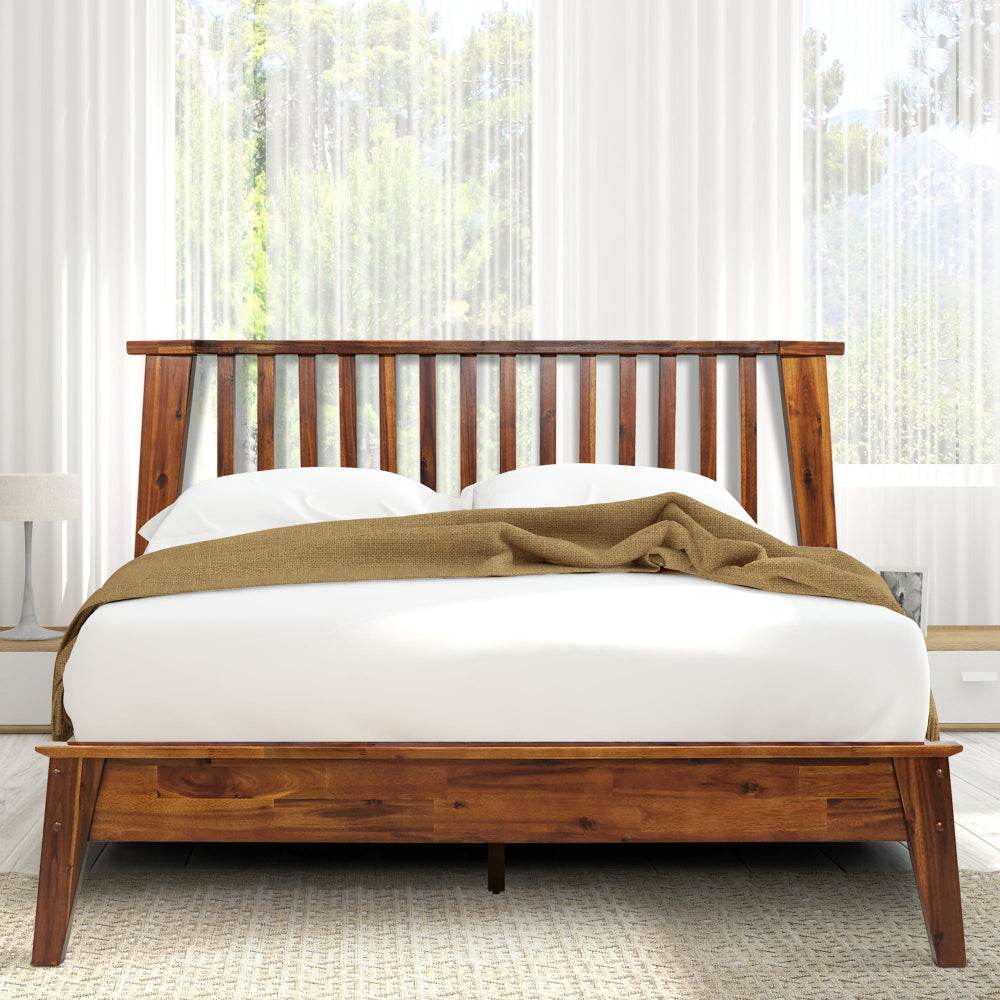 Kaylin Deluxe Wood Platform Bed Frame 