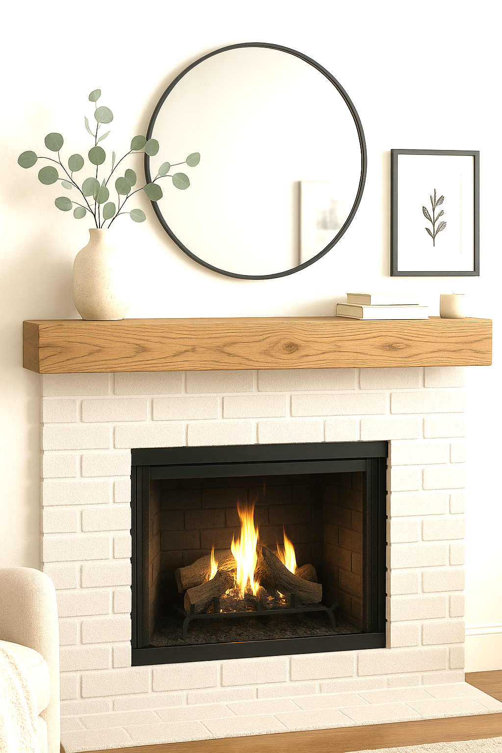 Étagère Style manteau de foyer 