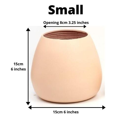 Margo - Peach Bamboo Floor Planter 