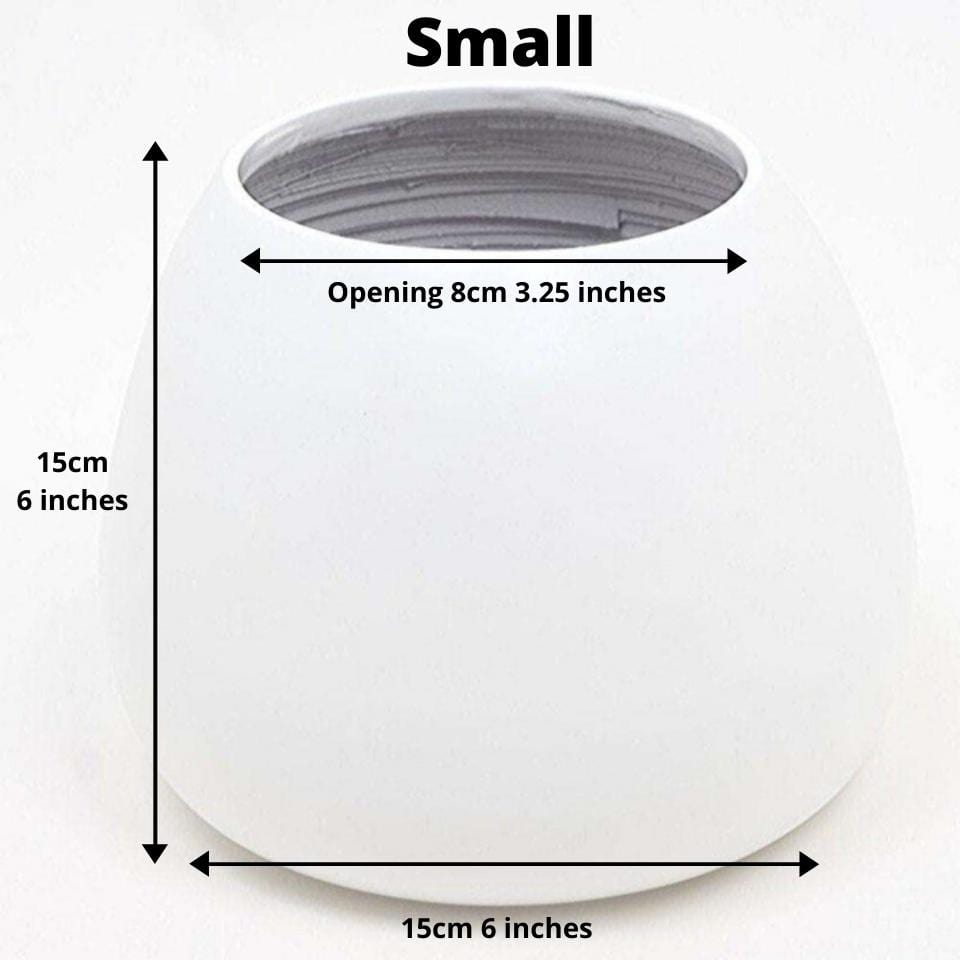 Margo - White Bamboo Floor Planter 