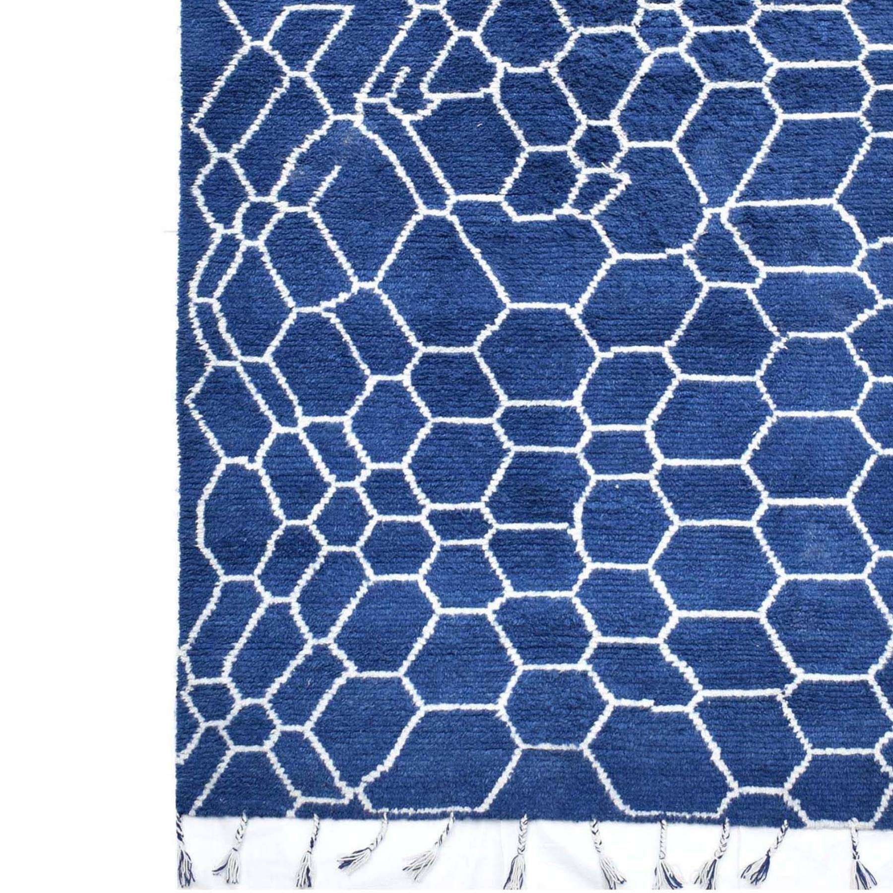 Marine Woven Wool 6X9 Rug 