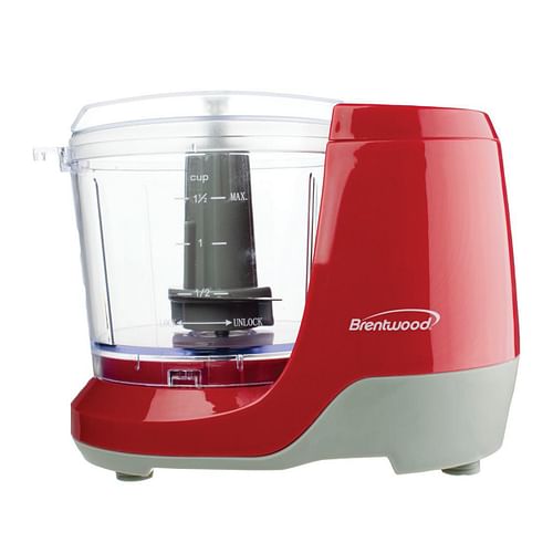 Brentwood 1.5 Cup Mini Food Chopper in Red - Free Shipping 