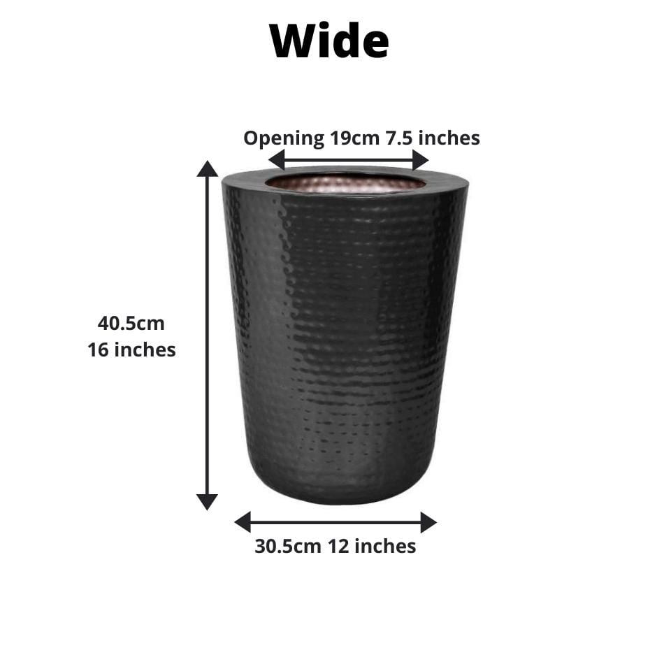 Mesa - Black Brass Planter (Multiple Sizes) 