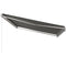 Outsunny 10' x 13' Electric Retractable Awning Sun Shade Shelter w/ Remote Controller for Deck Balcony Yard, Light Grey