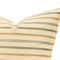 Celestial Stripe Cushion Cover – Blue, Olive & Gold Woven Stripes, Knife Edge Construction, Visible Zipper, Hand-Made in Canada, Limited Run