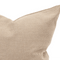 Mushroom Herringbone Cushion Cover – Recycled Cotton Blend, Timeless Pattern, Hand-Made in Canada