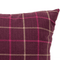 Vino Check Cushion Cover – Deep Purple Checkered Decorative Pillow Cover, Hand-Made in Canada