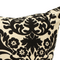 Wallflower Cushion Cover – Black & Cream Floral Cotton Decorative Pillow, Hand-Made in Canada