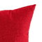 Poppy Chenille Cushion Cover – Vibrant Red, 100% Polyester, Hand-Made in Canada