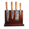 Ginza Steel KC Series MIA FIVE – 5-Piece Essential Knife Set with Magnetic Wood Block