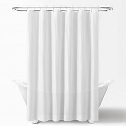 71-inch White Polyester Mildew Resistant Shower Curtain Liner - Free Shipping