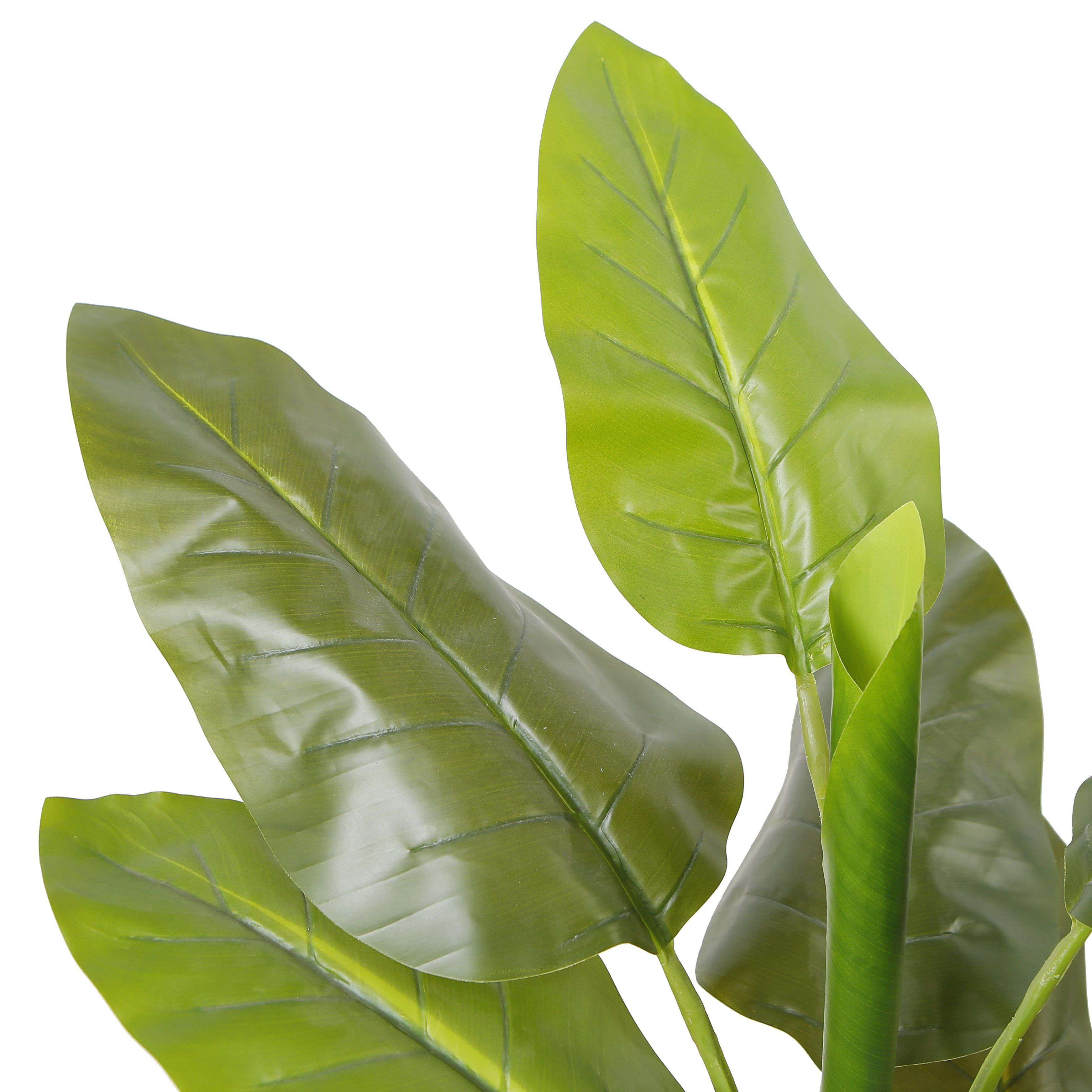 Miki Artificial Spathiphyllum Leaf Potted Plant 3' 